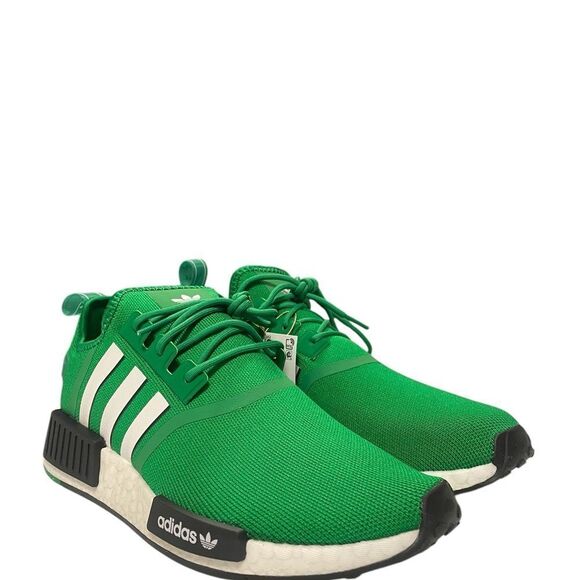 Adidas NMD R1 Men’s Casual Running Shoe Green White Black Sneaker Gym Trainer - Picture 2 of 9